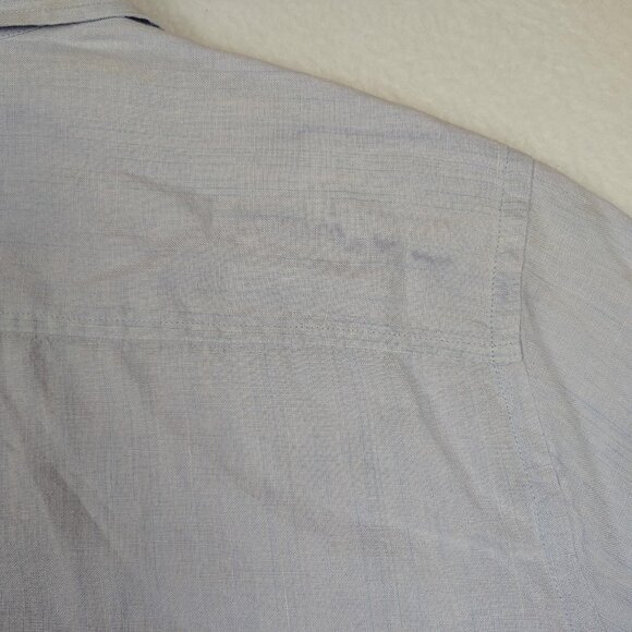 Banana Republic  Linen Shirt Mens Large Light Blue - Picture 8 of 8